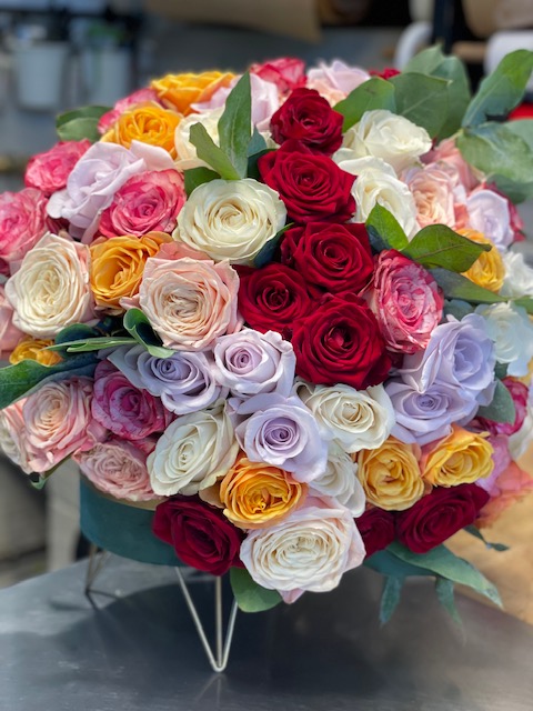 Bouquet 50 Roses en ligne | Commandez sur Au Jardin de Cosette