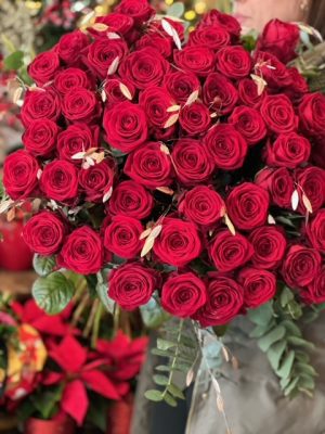 bouquet rose rouge