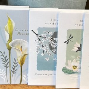 CARTE CONDOLÉANCES